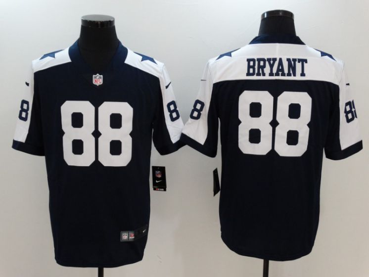 Men Dallas Cowboys 88 Bryant Blue Thanksgiving Nike Vapor Untouchable Limited NFL Jerseys